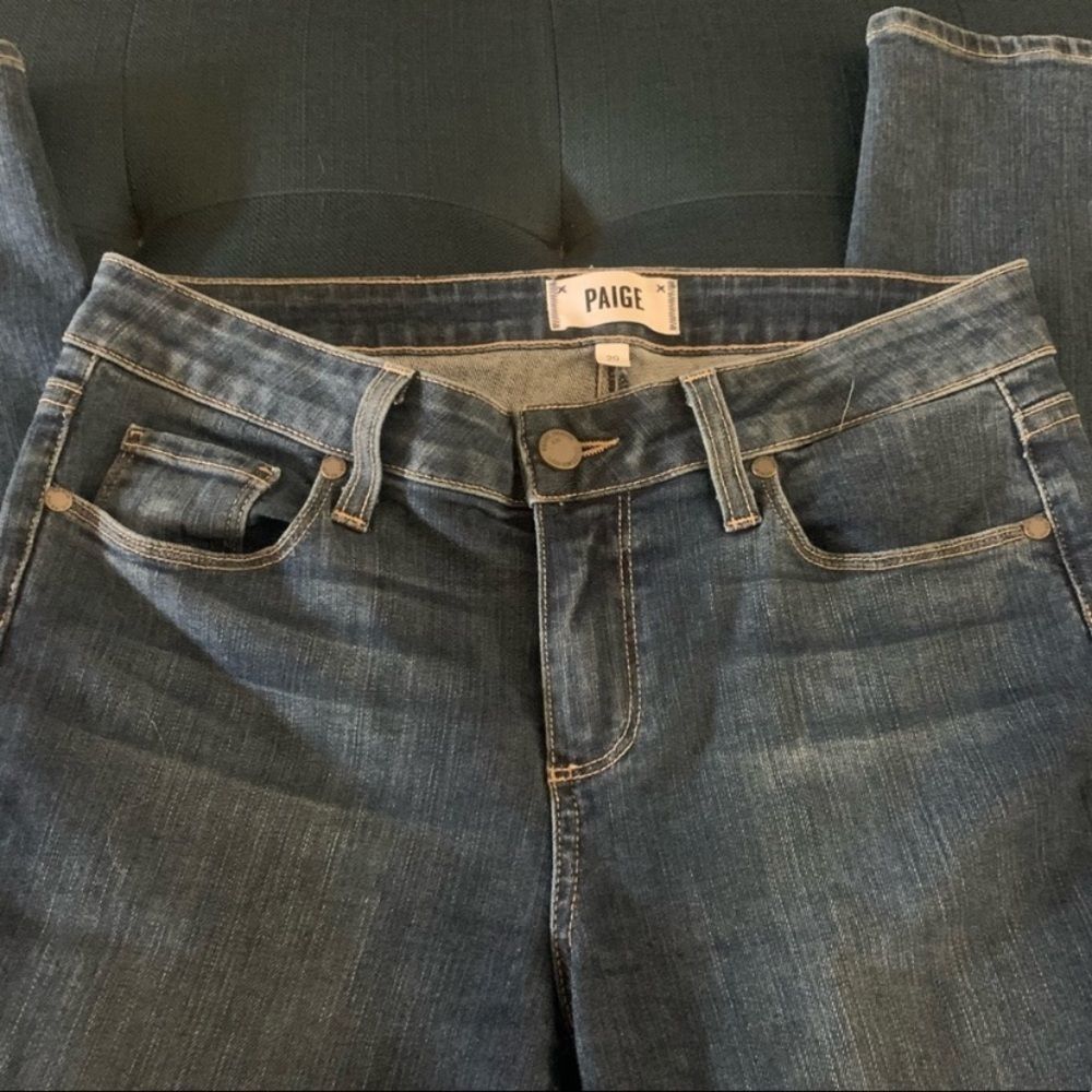 Paige Kylie Crop Evelyn Destructed Jeans - Picture 4 of 12